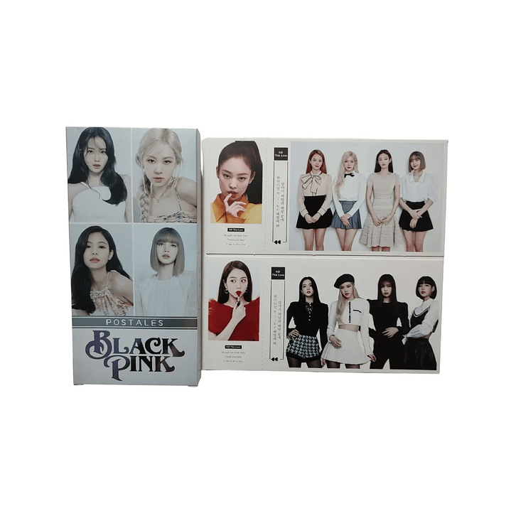 Set Caja De 30 Postales/Fotos Diseño Blackpink Kpop Girlgroup 1