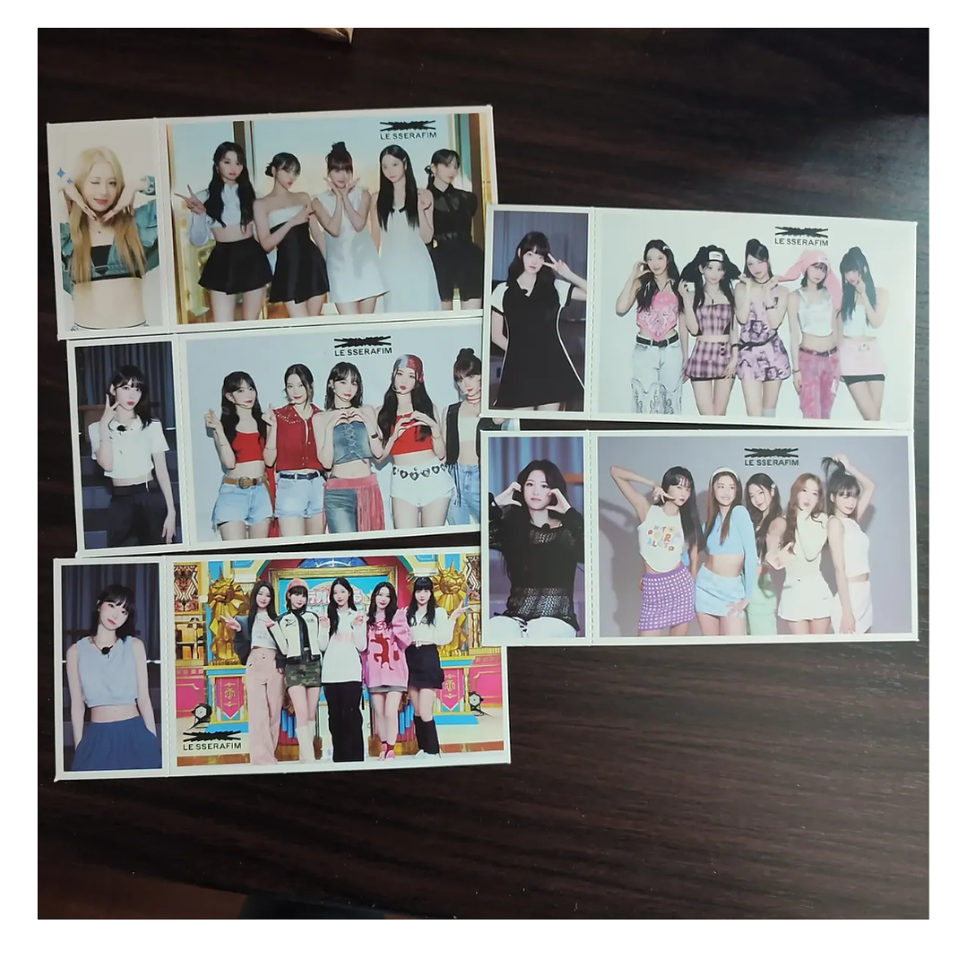 Set Caja De 30 Postales/Fotos Diseño Le Sserafim Kpop Girlgroup 3