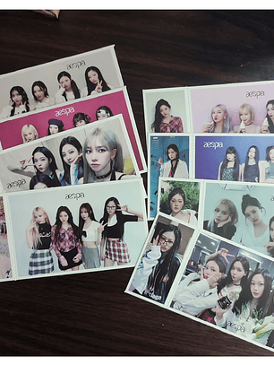Set Caja De 30 Postales/Fotos Diseño Aespa Kpop Girlgroup