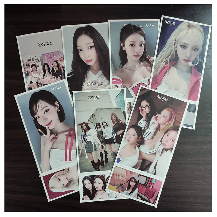 Set Caja De 30 Postales/Fotos Diseño Aespa Kpop Girlgroup 4