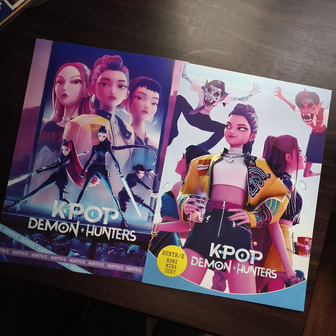 Set 8 Posters Kpop Demon Hunters Huntrix Guerreras Del Kpop Tamaño 25*35cm 5