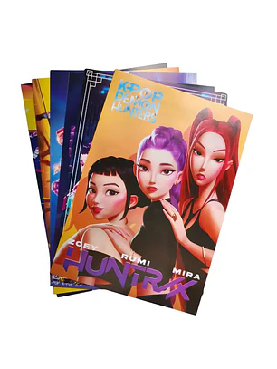 Set 8 Posters Kpop Demon Hunters Huntrix Guerreras Del Kpop Tamaño 25*35cm