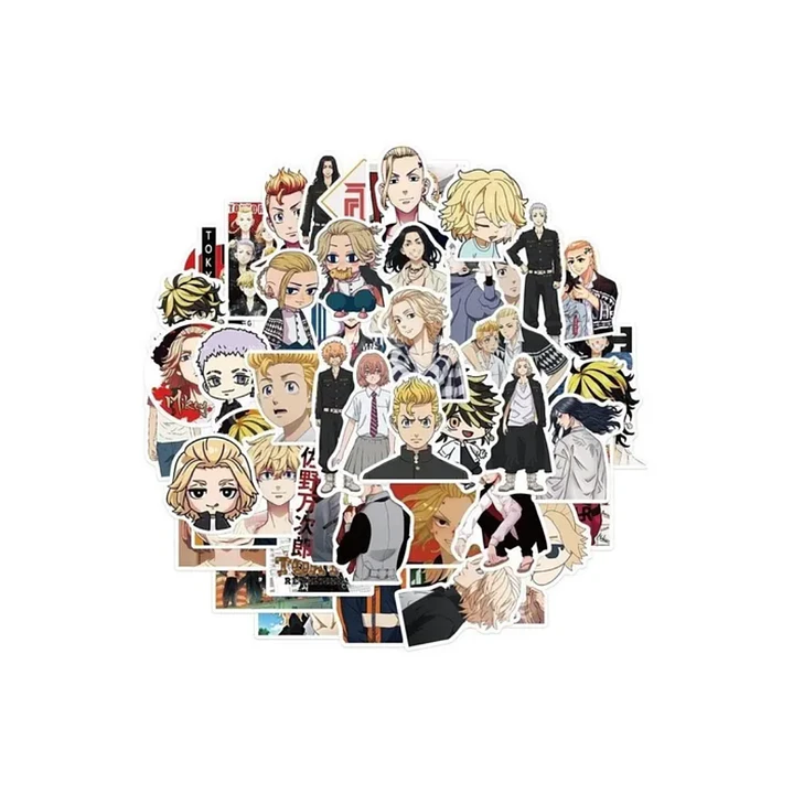 Set 50 Stickers Diseño Tokyo Revengers Anime 1