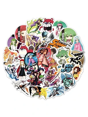 Set 50 Stickers Diseño Shaman King Anime