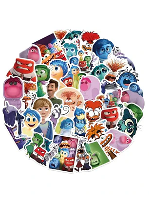 Set 50 Stickers Diseño Intensamente Inside Out