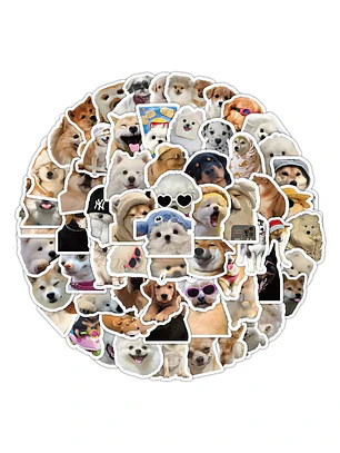Set 100 Stickers Perritos Memes Pegatinas Divertidas
