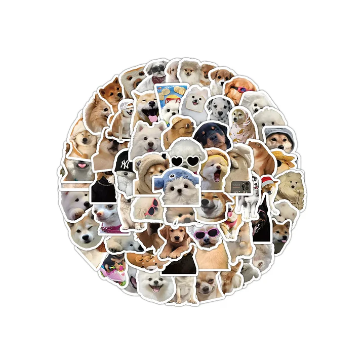 Set 100 Stickers Perritos Memes Pegatinas Divertidas 1
