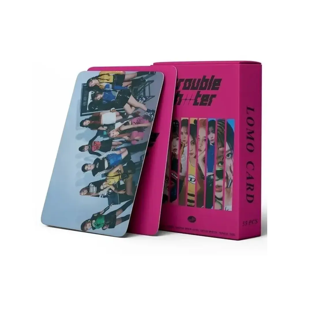 Set 55 Photocards / Lomo Card Diseño Kep1er - Trouble Shooter Kpop 1