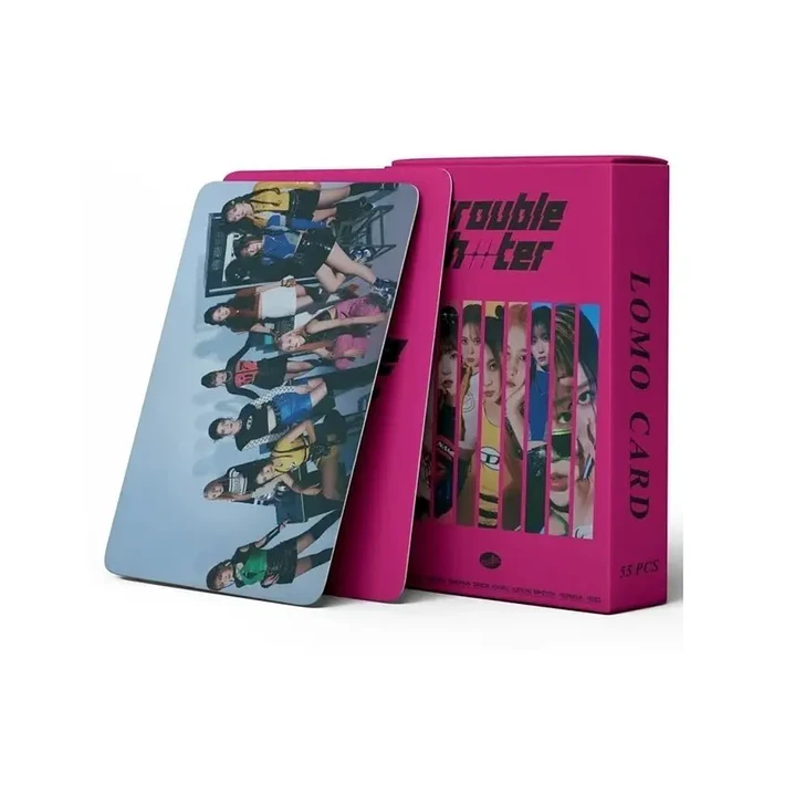 Set 55 Photocards / Lomo Card Diseño Kep1er - Trouble Shooter Kpop 1