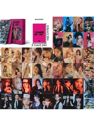 Set 55 Photocards / Lomo Card Diseño Kep1er - Trouble Shooter Kpop