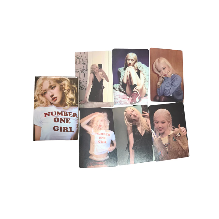 Set 55 Photocards / Lomo Card Diseño Rose Balckpink Kpop 1