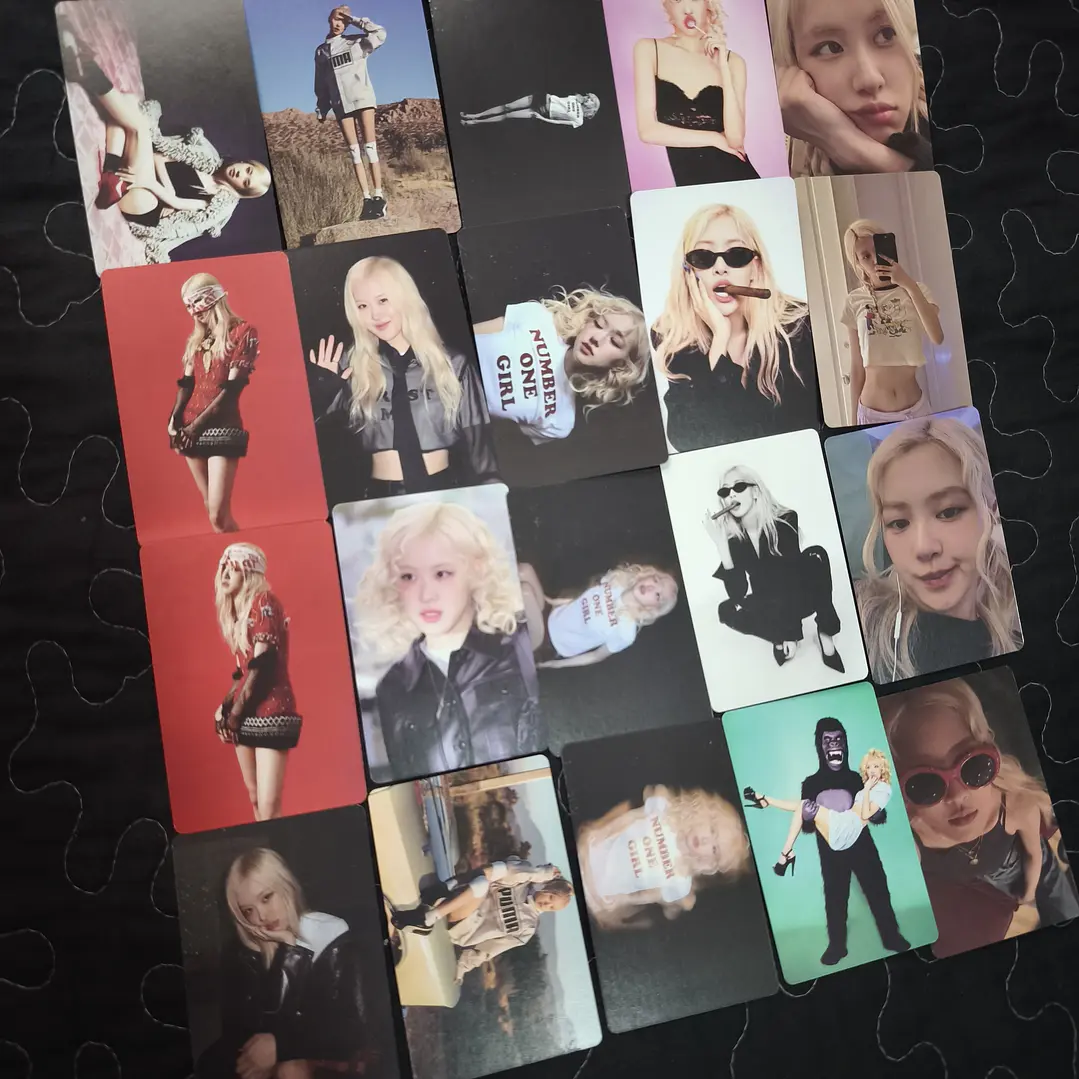 Set 55 Photocards / Lomo Card Diseño Rose Balckpink Kpop 2