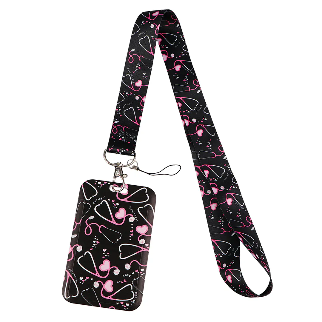 Portacredencial + Lanyard Salud Enfermería Medicina  8