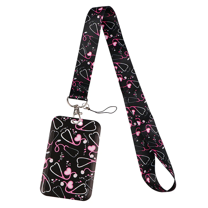 Portacredencial + Lanyard Salud Enfermería Medicina  8