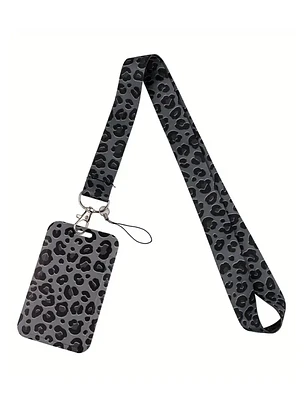 Portacredencial + Lanyard Diseño De Moda Animal Print