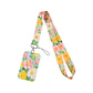 Portacredencial + Lanyard Diseño Flores - Miniatura 4