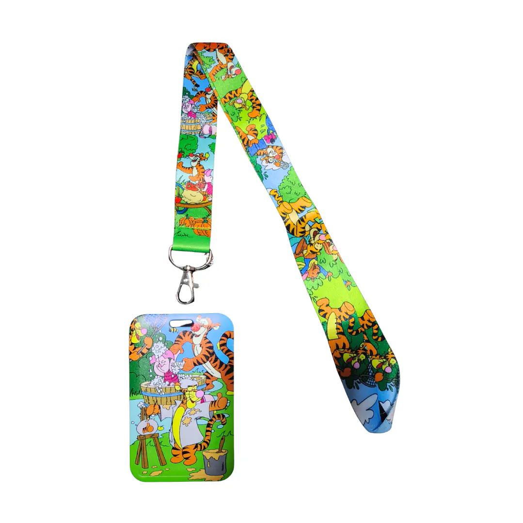 Portacredencial + Lanyard Winnie The Pooh 2