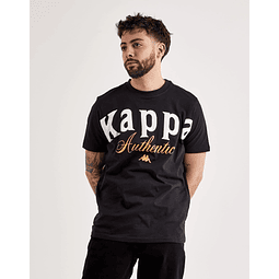 Polera KAPPA AUTHENTIC CHEEKS - Negro