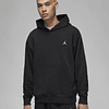 Poleron JORDAN ESSENTIALS FLEECE PULLOVER - Negro