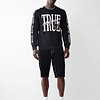 POLERON TRUE RELIGION LOGO TAPING SWEATSHIRT - NEGRO
