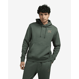 POLERON mens Nike Sportswear Club Fleece Pullover Green Hoodie