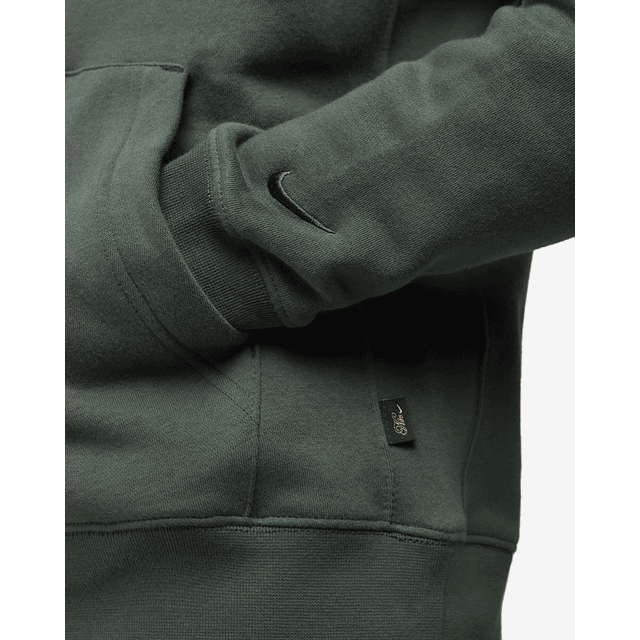 POLERON mens Nike Sportswear Club Fleece Pullover Green Hoodie