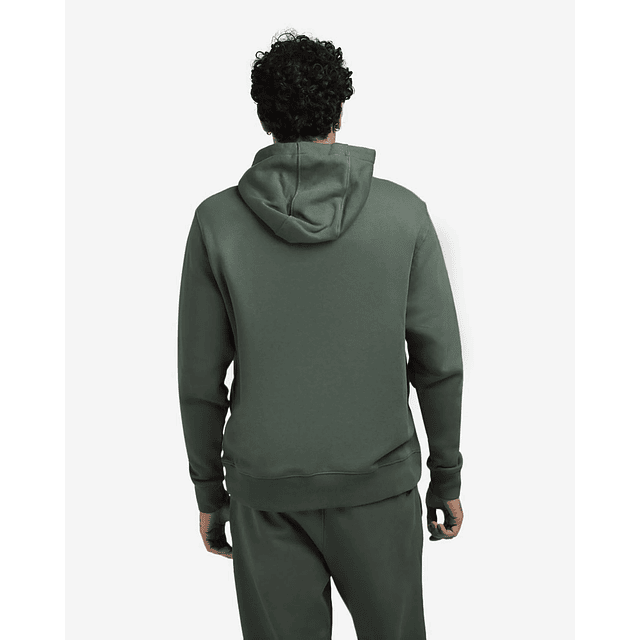 POLERON mens Nike Sportswear Club Fleece Pullover Green Hoodie