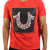 Polera Warped Horseshoe Logo T-shirt