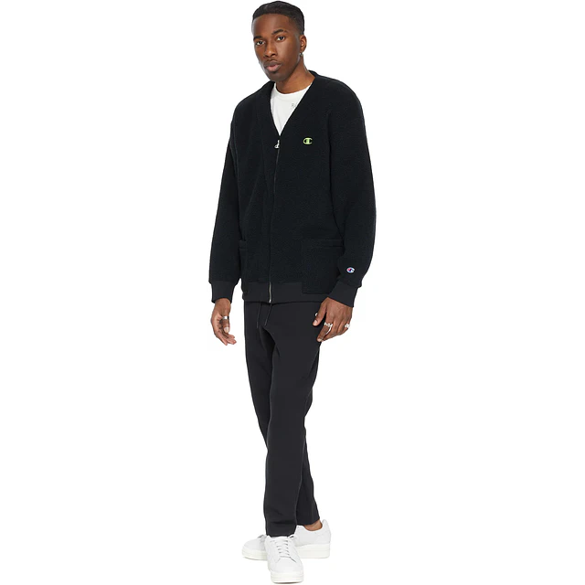 Cardigan Champion Sherpa - Negro