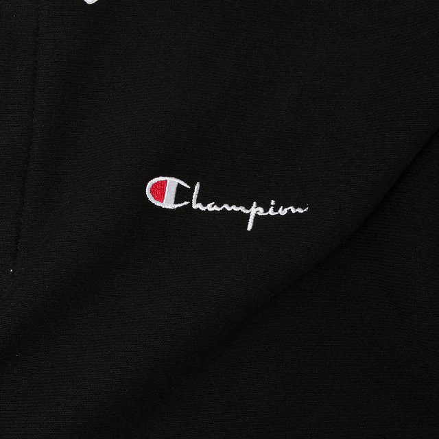 Poleron Champion Black Rugby Shirt