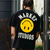 Polera Market Studios Smiley Lockup Jet Set
