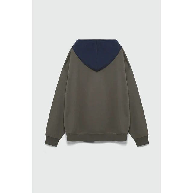 Poleron NOVAMEN Sudadera 410 Oversized Colorblock - Dark Grey