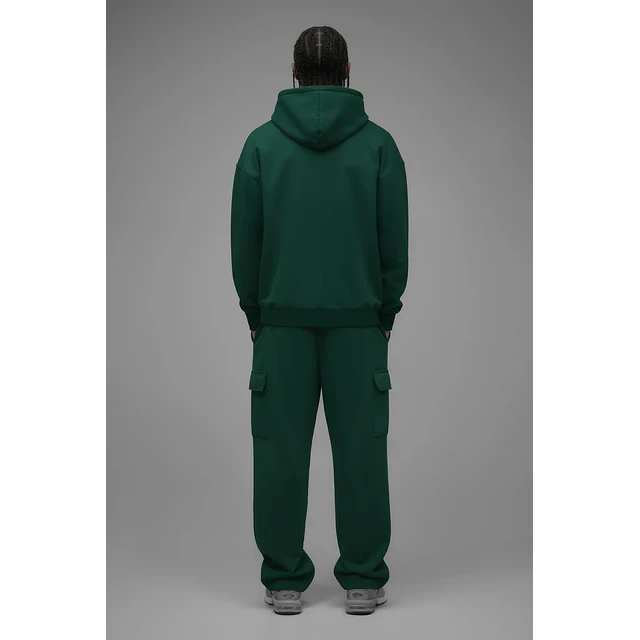 Sudadera 410 Oversized Zip - Hunter Green