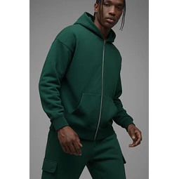 Sudadera 410 Oversized Zip - Hunter Green