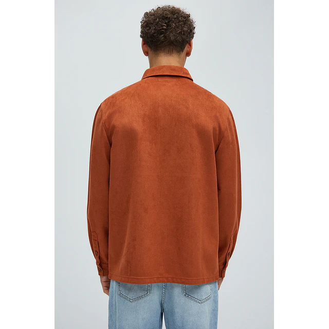 Camisa Ardee Suede Over - Café