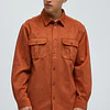 Camisa Ardee Suede Over - Café