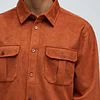 Camisa Ardee Suede Over - Café