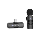Micrófono Inalámbrico Boya BY-V10 Ultra Compacto y Portable 2.4GHz Conector USB-C 2