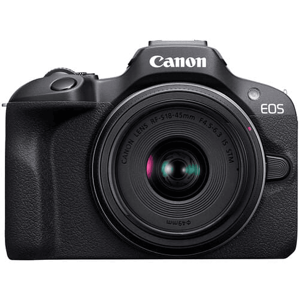 Cámara Canon Mirrorless EOS R100 + Lente RF-S 18-45mm f/4.5-6.3 IS STM 1