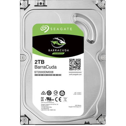 Disco HDD Interno SeaGate 2TB Barracuda 7200RPM - 3,5''