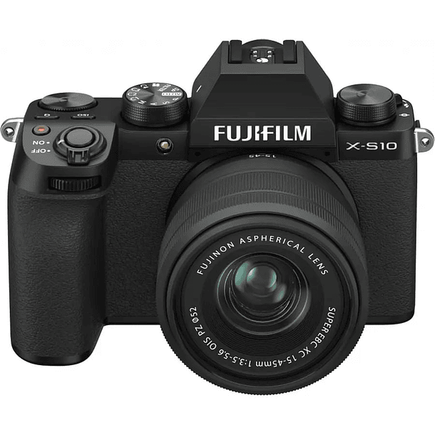 Cámara FujiFilm Mirrorless X-S10 XC con Lente 15-45mm F/3.5-5.6 OIS PZ 1