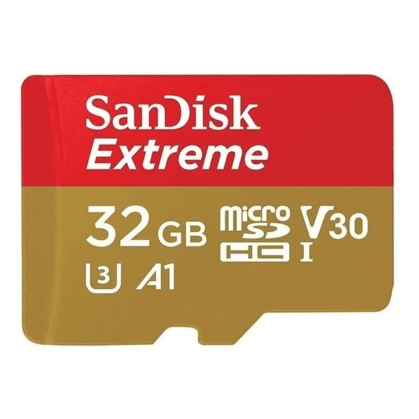 Memoria MicroSD SanDisk 32GB Extreme 100MB/S UHS-I Con Adaptador