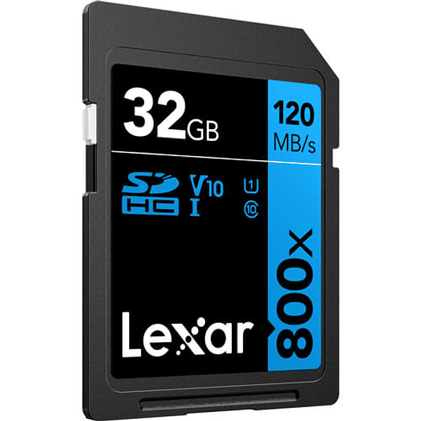 Memoria SD Lexar 32GB 800X 120MB/S UHS-I 3