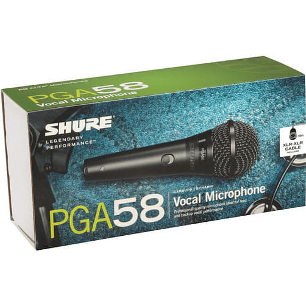 Micrófono Vocal Shure PGA58 - Dinámico Cardioide 3