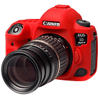 Piel De Silicona Easycover Canon 5D mark IV Rojo 4