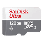 Memoria MicroSD SanDisk 128GB Ultra 100MB/S UHS-I Con Adaptador 3