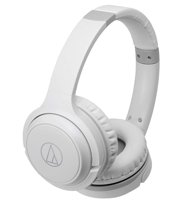 Audífonos Bluetooth Audiotechnica ATHS200BTWH con mic Blanco