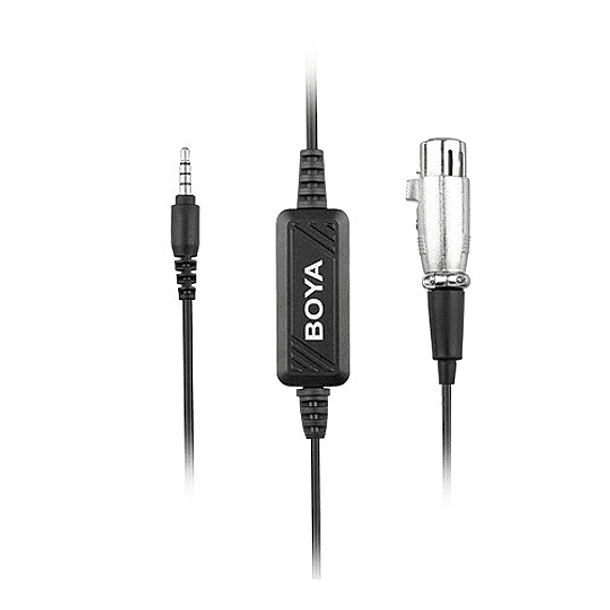 Cable de micrófono Con Preamplificador Boya BCA6 XLR a 3.5mm 3