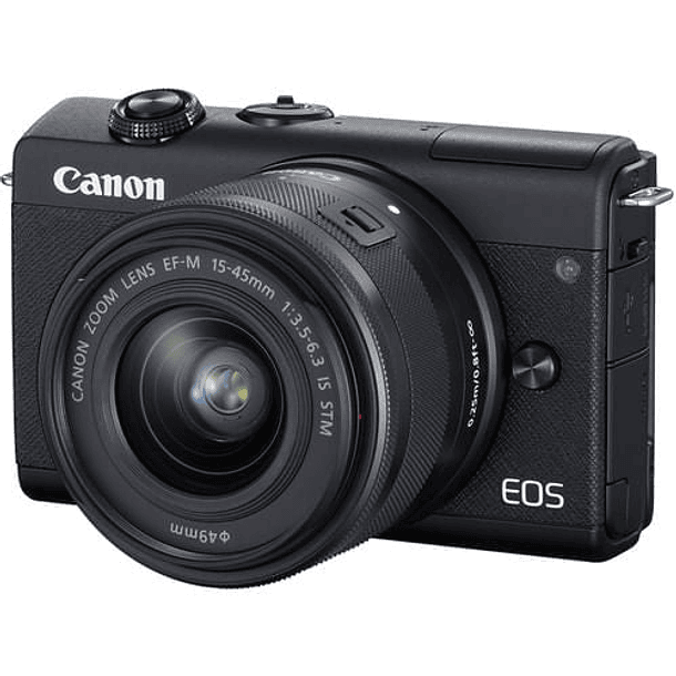 Cámara Canon EOS M200 + Lente 15-45mm f3.5-6.3 IS STM