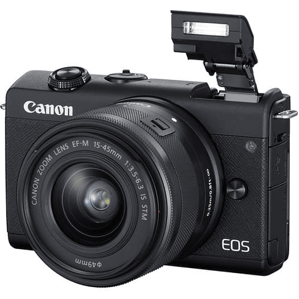 Cámara Canon EOS M200 + Lente 15-45mm f3.5-6.3 IS STM